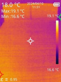 Origin Hybrid Pro temperature map